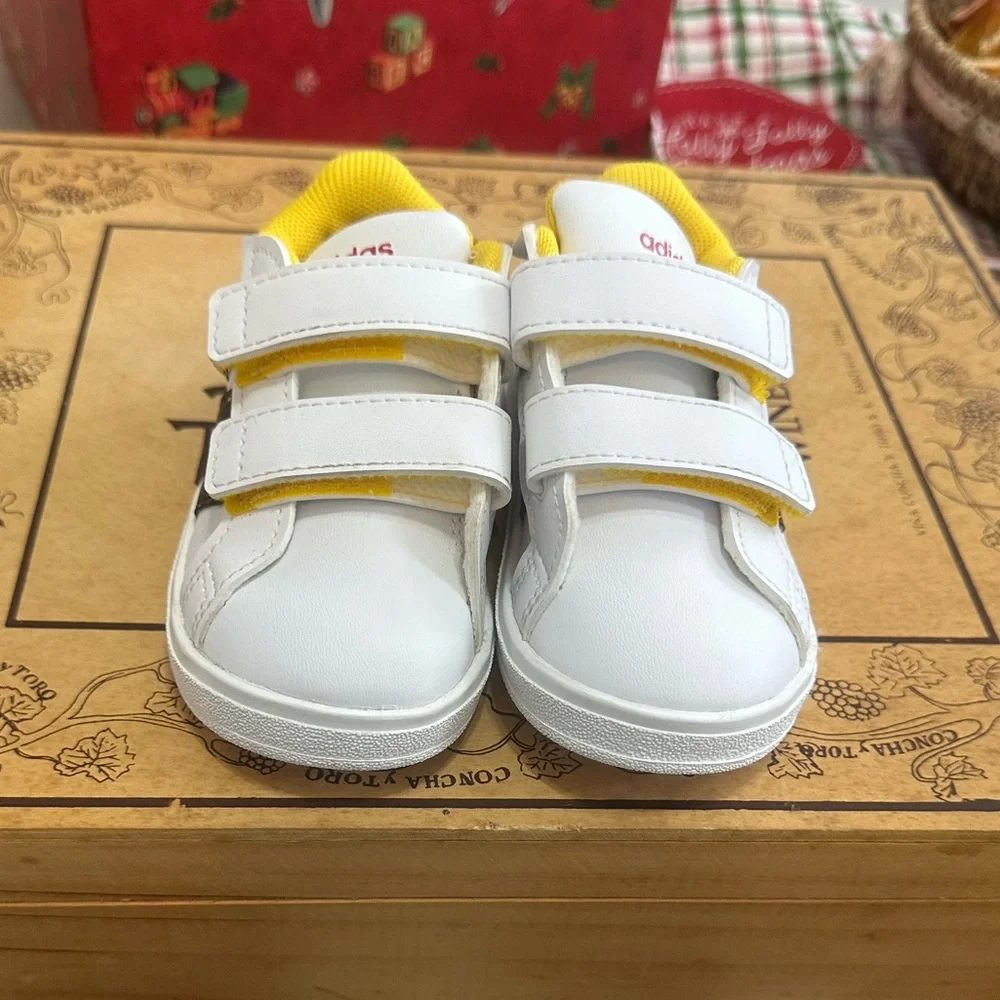 Adidas Kids White and Yellow Mickey Mouse Sneakers - Picture 14 of 16